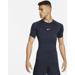 Nike Pro Dri-FIT strakke fitnesstop met korte mouwen voor heren - Blauw
