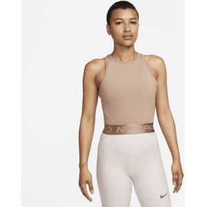 Nike Pro Dri-FIT croptop voor dames - Bruin