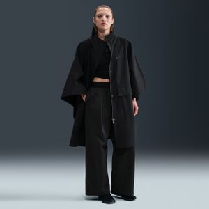 Nike getailleerde regenponcho voor dames - Zwart