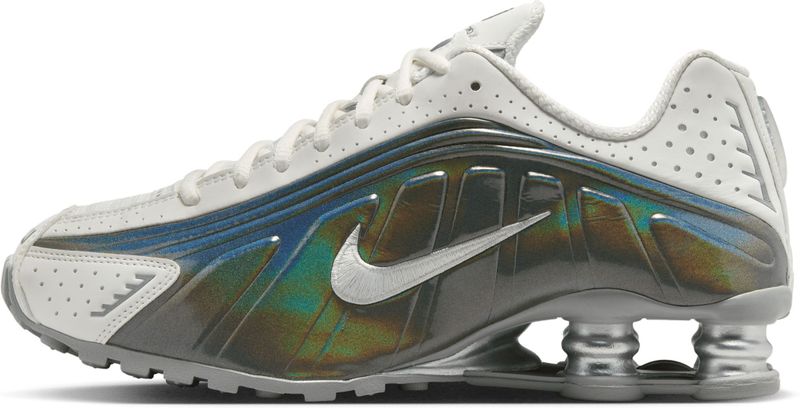 Nike - Shox R4 - Hardloopschoenen - Wit - Synthetisch Materiaal en Textiel