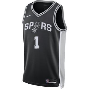 San Antonio Spurs Icon Edition 2022/23 Nike Dri-FIT Swingman NBA-jersey voor heren - Zwart
