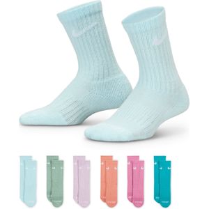 Nike Dri-FIT Performance Basics crew sokken voor kleuters (6 paar) - Blauw