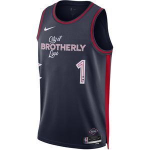 James Harden Philadelphia 76ers City Edition 2023/24 Nike Dri-FIT Swingman NBA-jersey voor heren - Blauw