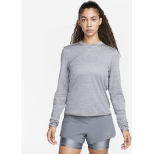 Nike Dri-FIT Swift UV hardlooptop met ronde hals voor dames - Grijs