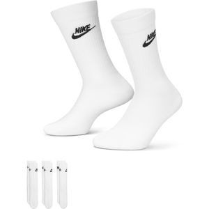 Nike Sportswear Everyday Essential Crew sokken (3 paar) - Wit
