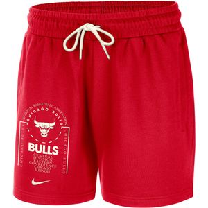 Chicago Bulls Club Courtside Nike NBA-fleeceshorts voor heren - Rood
