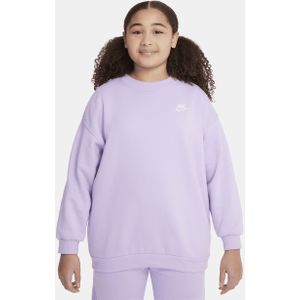 Nike Sportswear Club Fleece oversized sweatshirt voor meisjes (ruimere maten) - Paars