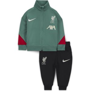 Liverpool FC Strike Nike Dri-FIT knit voetbaltrainingspak voor baby's - Groen
