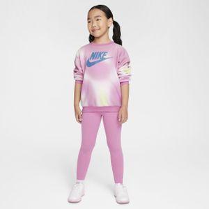 Nike Solarized kleuterset met legging en T-shirt met ronde hals - Roze