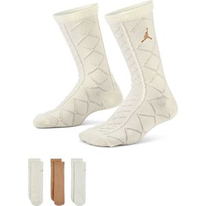Jordan Holiday '25 cadeauset met Crew sokken voor kids (3 paar) - Bruin