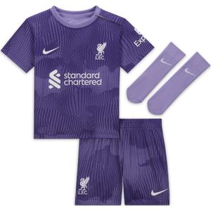 Liverpool FC 2023/24 Derde Nike driedelig voetbaltenue voor baby's/peuters - Paars
