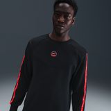 Nike City Side Sweatshirt van fleece met ronde hals voor heren - Zwart