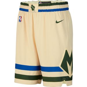 Milwaukee Bucks City Edition Swingman Nike NBA-herenshorts met Dri-FIT - Bruin