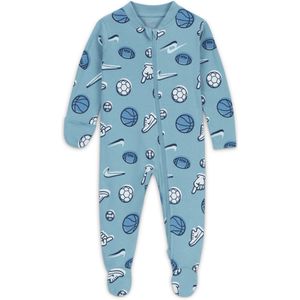 Nike Everyone From Day One Sportball coverall met voetjes voor baby's (0-9 maanden) - Blauw