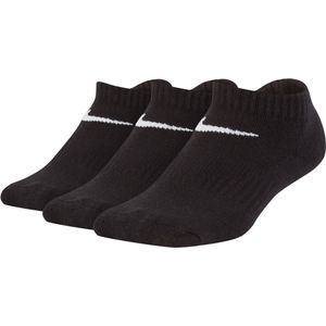 Nike Dri-FIT Performance No-Show sokken voor kleuters (3 paar) - Zwart