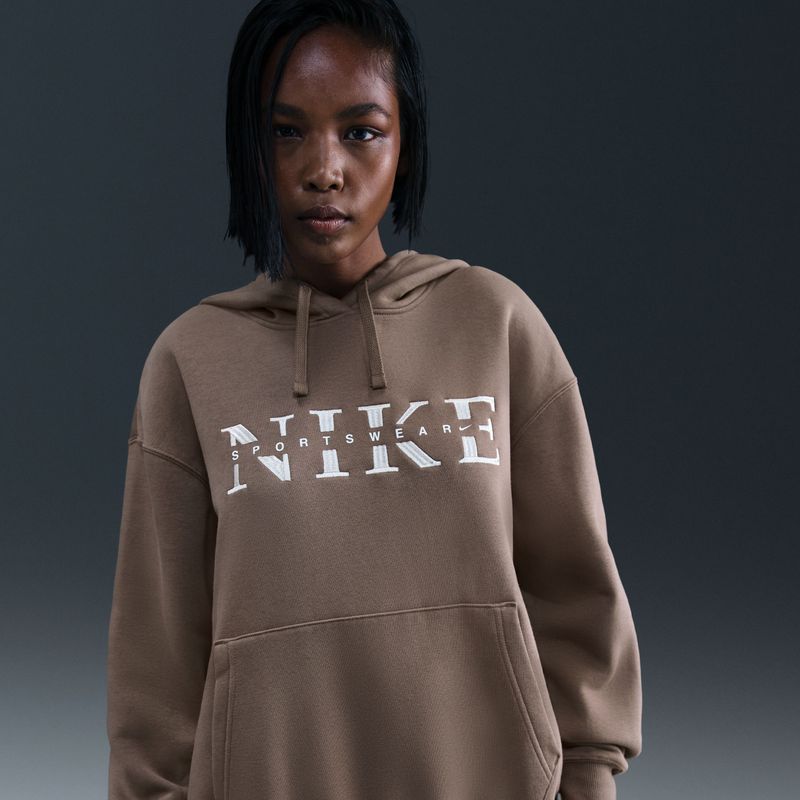 Nike - Phoenix Fleece - Oversized Hoodie - Bruin