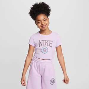 Nike kort T-shirt voor meisjes - Paars