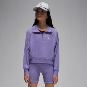 Jordan top met kwartrits en lange mouwen voor kids - Paars