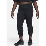 Nike Classic 7/8-legging met hoge taille voor dames (Plus Size) - Zwart