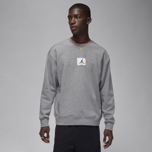 Jordan Essentials sweatshirt van fleece met ronde hals voor heren - Grijs