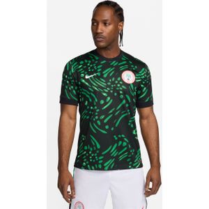 Nigeria 2024 Stadium Uit Nike Dri-FIT replica voetbalshirt voor heren - Zwart