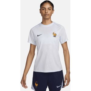 FFF Academy Pro Uit Nike Dri-FIT warming-uptop voor dames - Blauw