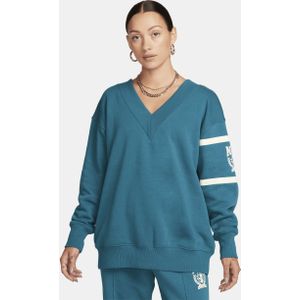 Nike Sportswear Phoenix Fleece sweatshirt met V-hals voor dames - Groen