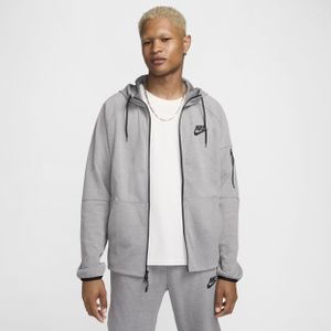 Nike Tech Essentials fleecehoodie met rits voor heren - Grijs