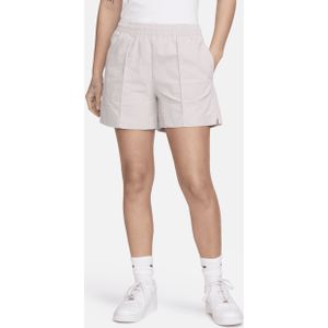 Nike Sportswear Everything Gewevens damesshorts met halfhoge taille (13 cm) - Paars