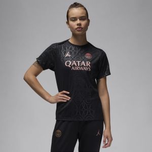 Paris Saint-Germain Academy Pro Derde Jordan Dri-FIT warming-uptop voor dames - Zwart