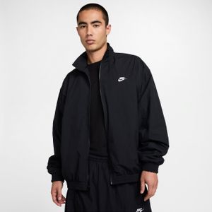Nike Club oversized geweven trainingsjack voor heren - Zwart