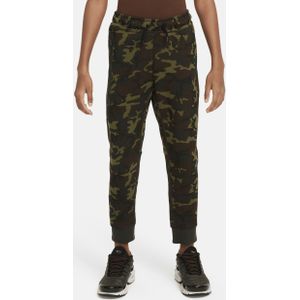 Nike Sportswear Tech Fleece joggingbroek met camouflageprint voor jongens - Zwart