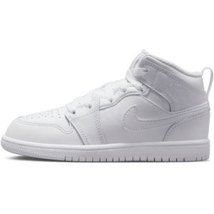 Jordan 1 Mid Kleuterschoen - Wit