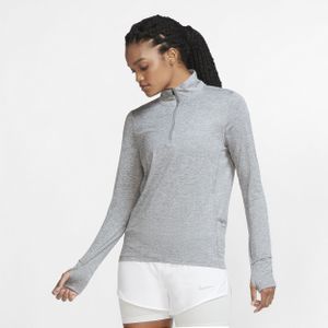Nike Hardlooptop met halflange ritssluiting voor dames - Grijs