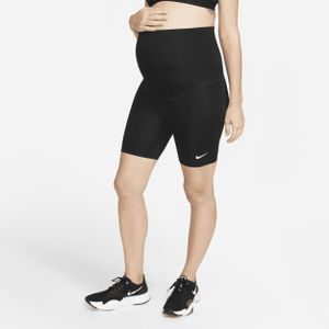 Nike One (M) Bikershorts voor dames (18 cm, zwangerschapskleding) - Zwart