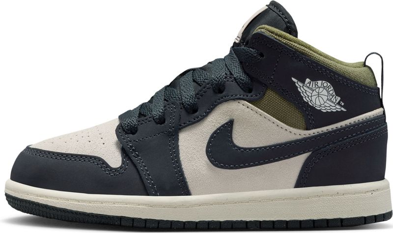 Jordan 1 Mid SE - Kleuterschoenen - Bruin