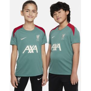 Liverpool FC Strike Nike Dri-FIT knit voetbaltop met korte mouwen voor kids - Groen