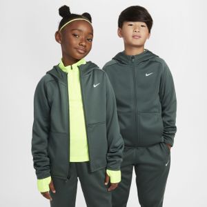 Nike Therma-FIT winterse trainingshoodie voor kids - Groen