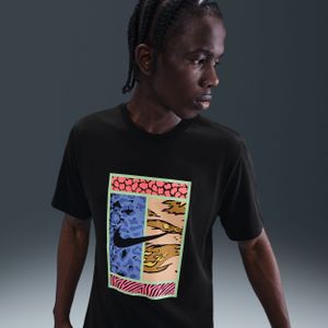 NikeCourt Dri-FIT tennisshirt voor heren - Zwart