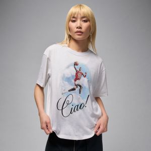 Jordan Flight T-shirt met graphic voor dames - Bruin