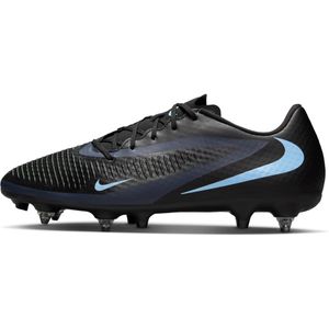 Nike Phantom 6 Low Academy voetbalschoenen (zachte ondergrond) - Zwart
