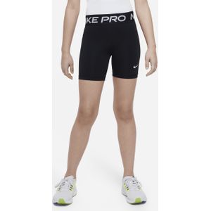 Nike Pro Dri-FIT meisjesshorts (13 cm) - Zwart