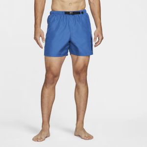 Nike Opvouwbare zwembroek met riem voor heren (13 cm) - Blauw