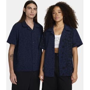 Nike SB bowlingshirt met korte mouwen, print en knoopsluiting - Blauw