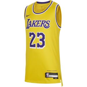 LeBron James Los Angeles Lakers 2023/24 Icon Edition Nike Swingman NBA-jersey voor jongens - Geel