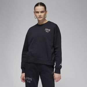 Jordan Brooklyn Fleece sweatshirt met ronde hals voor dames - Zwart