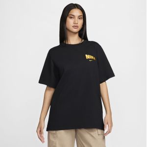 Nike Sportswear ruimvallend T-shirt met korte mouwen voor dames - Zwart