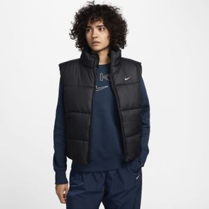 Nike Sportswear Classic Puffer Therma-FIT ruimvallende bodywarmer voor dames - Zwart