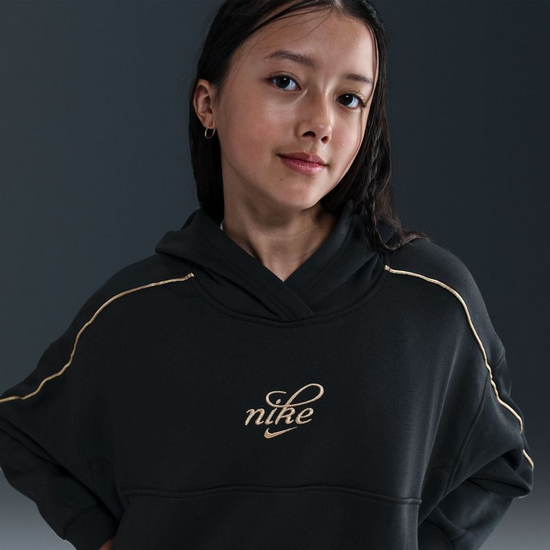 Nike - Graphic Hoodie - Zwart - Junior Meisjes