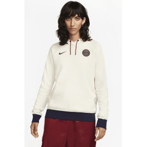 Paris Saint-Germain Essential Nike voetbalhoodie van fleece voor dames - Wit